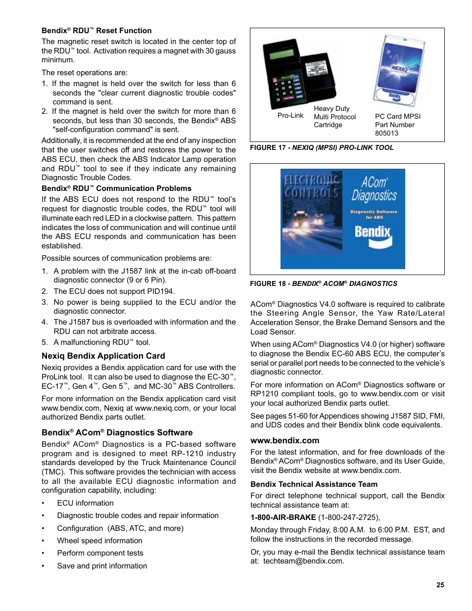 Bendix Commercial Vehicle Systems EC-60 ESP CONTROLLERS ADV User Manual | Page 25 / 60