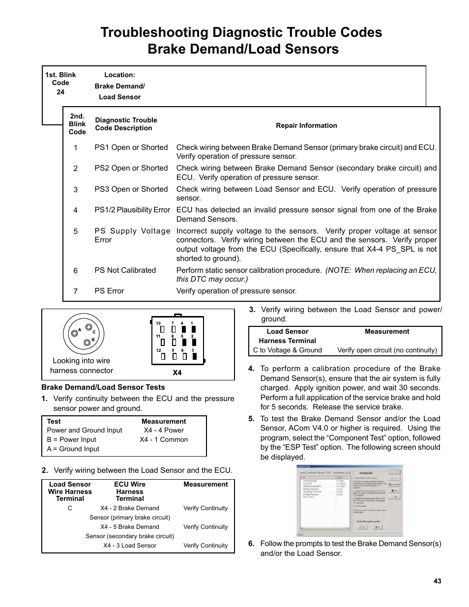 Bendix Commercial Vehicle Systems EC-60 ESP CONTROLLERS ADV User Manual | Page 43 / 60