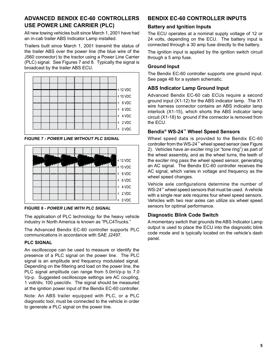 Bendix Commercial Vehicle Systems EC-60 ESP CONTROLLERS ADV User Manual | Page 5 / 60