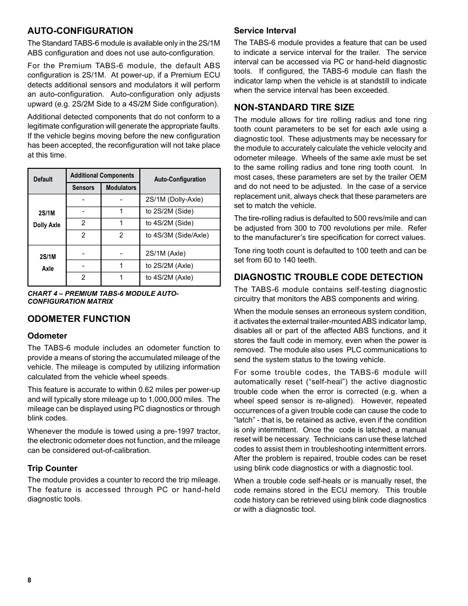 Bendix Commercial Vehicle Systems TABS-6 TRAILER ABS MODULE User Manual | Page 8 / 32