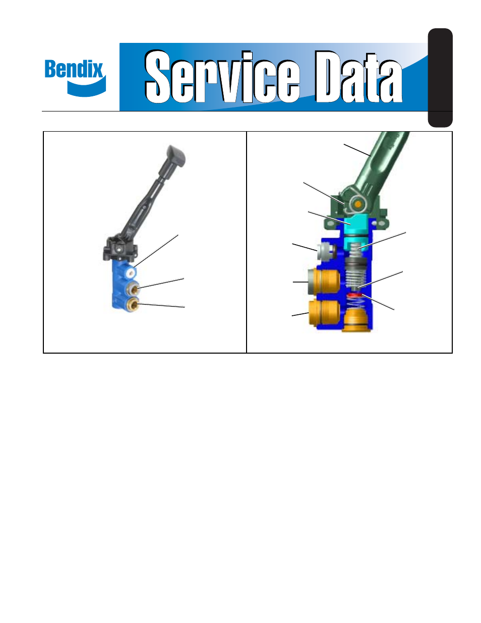 Bendix Commercial Vehicle Systems TCS-9000 CONTROL BRAKE VALVE User Manual | 4 pages