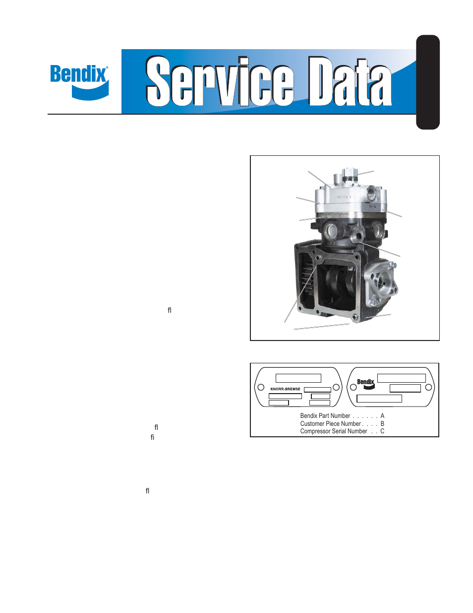 Bendix Commercial Vehicle Systems 360CC SINGLE CYLINDER COMPRESSOR User Manual | 36 pages