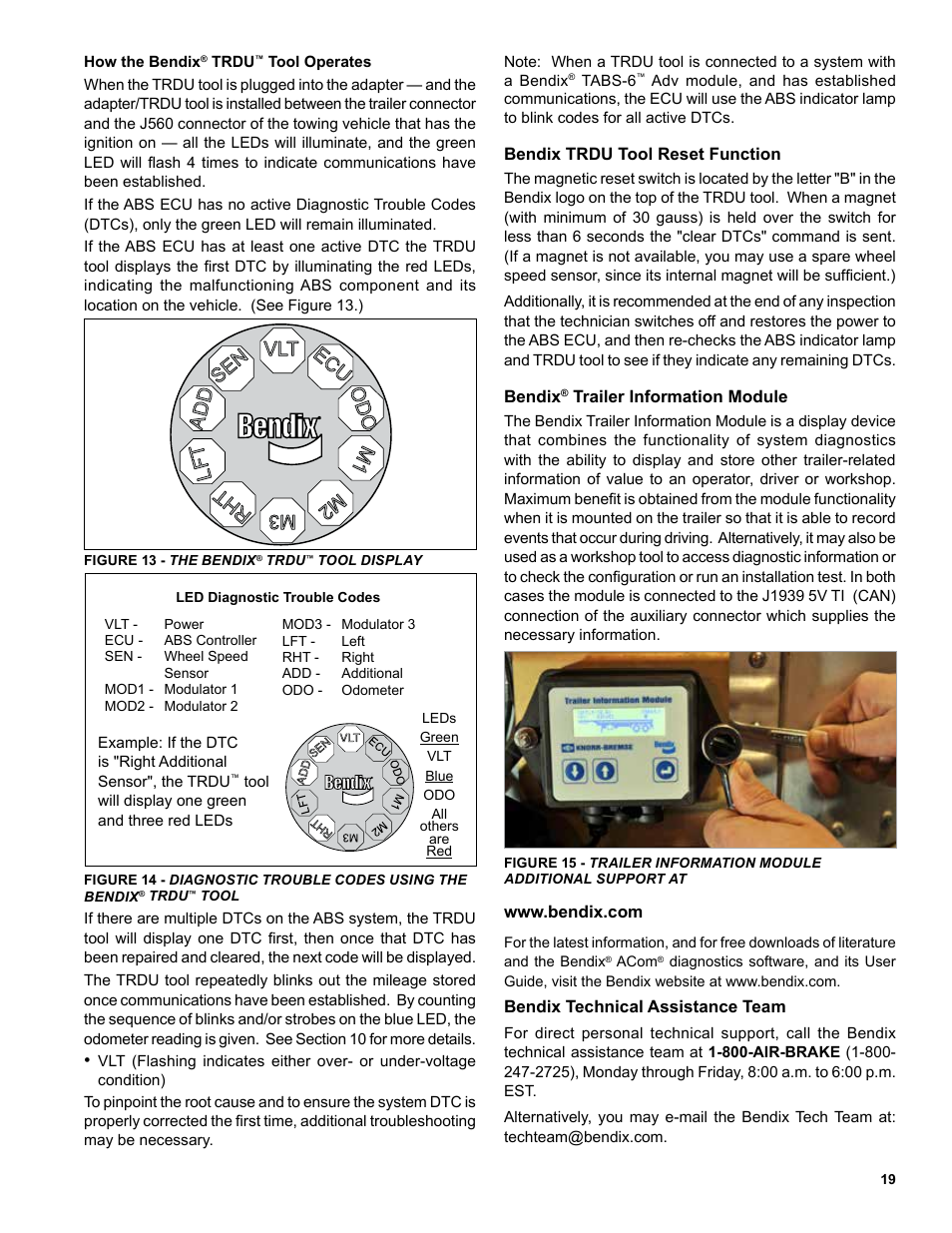 Bendix Commercial Vehicle Systems TABS-6 ADVANCED SINGLE CHANNEL User Manual | Page 19 / 36
