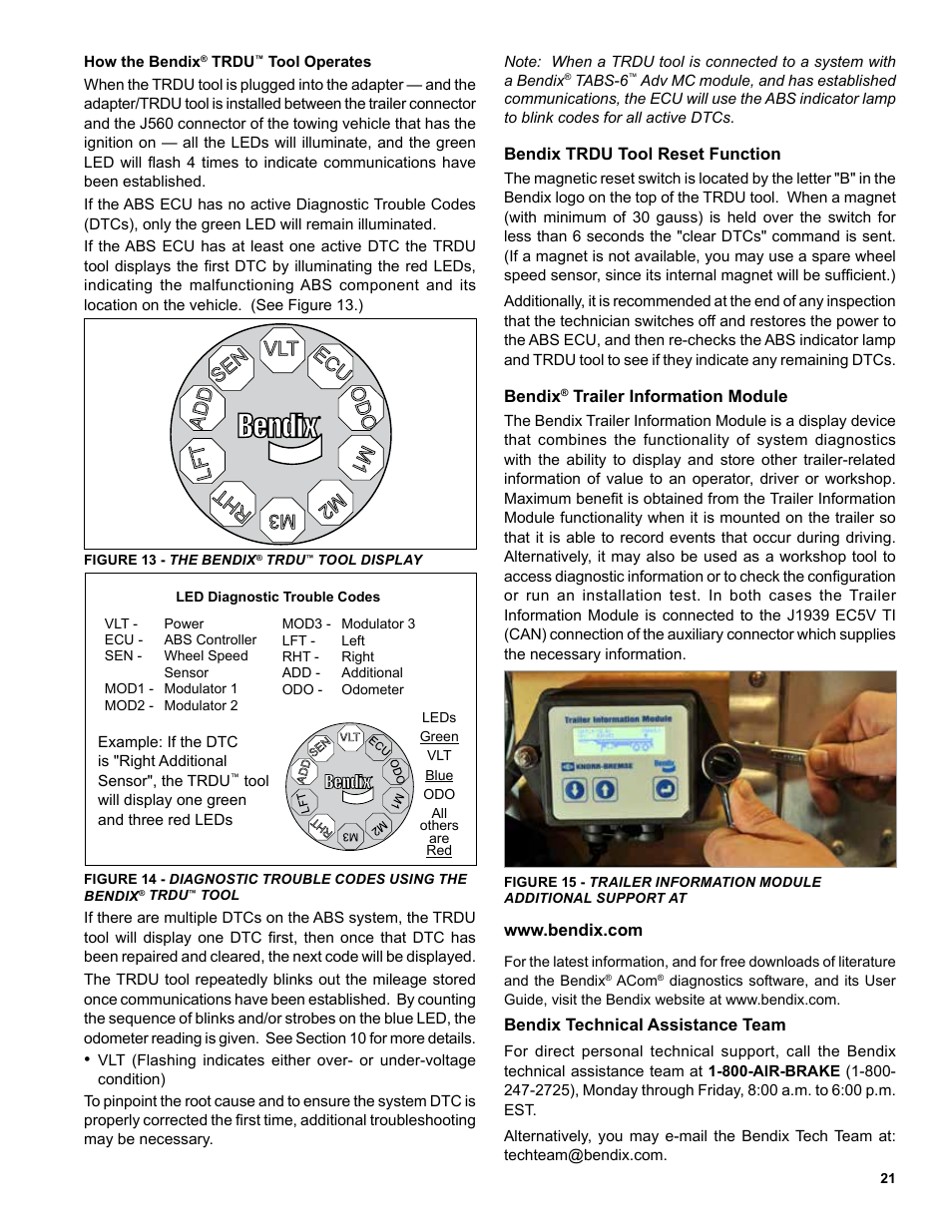 Bendix Commercial Vehicle Systems TABS-6 ADVANCED MC SD SHEET User Manual | Page 21 / 40