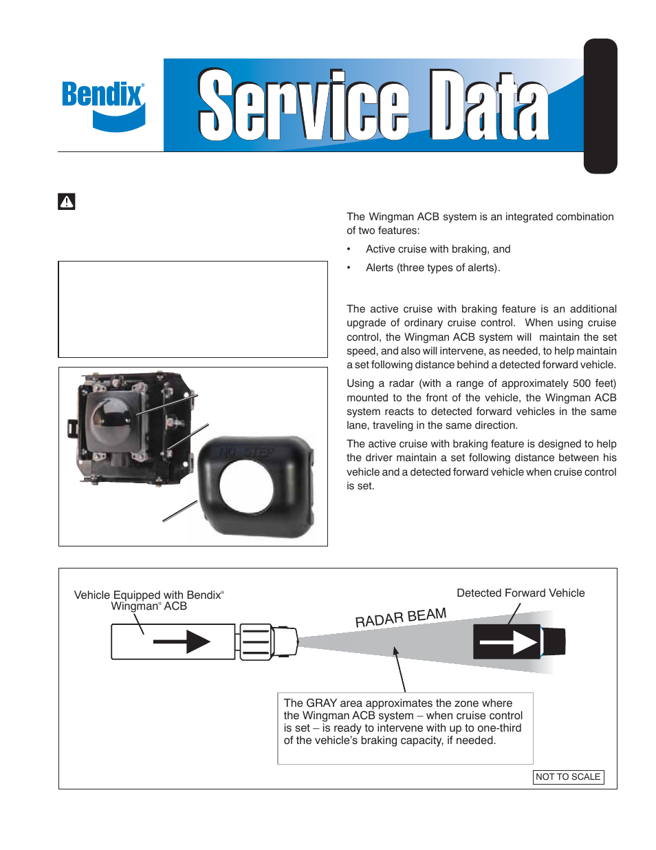Bendix Commercial Vehicle Systems WINGMAN ACB ACTIVE CRUISE W/BRAKING User Manual | 52 pages