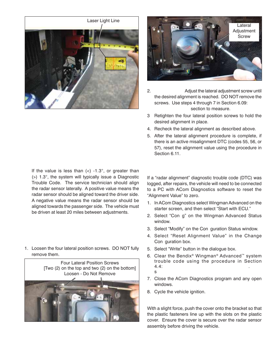Bendix Commercial Vehicle Systems WINGMAN ACB ACTIVE CRUISE W/BRAKING User Manual | Page 33 / 52
