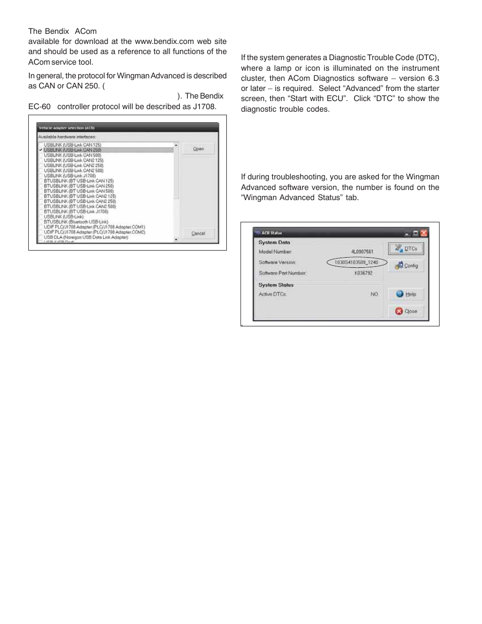 2 reading diagnostic trouble codes (dtcs), 21 reading the system software version | Bendix Commercial Vehicle Systems WINGMAN ADVANCED SD User Manual | Page 18 / 52