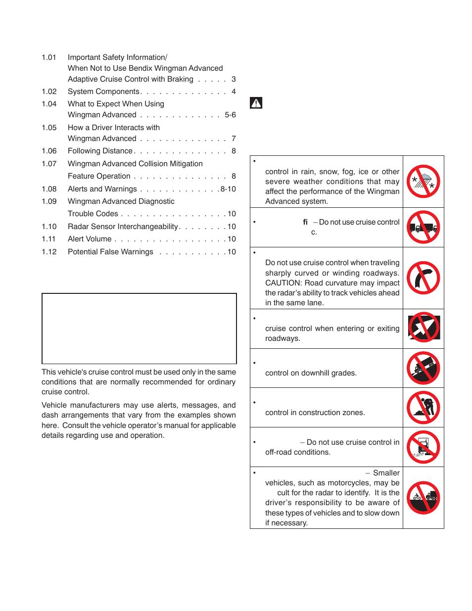 Bendix Commercial Vehicle Systems WINGMAN ADVANCED SD User Manual | Page 3 / 52