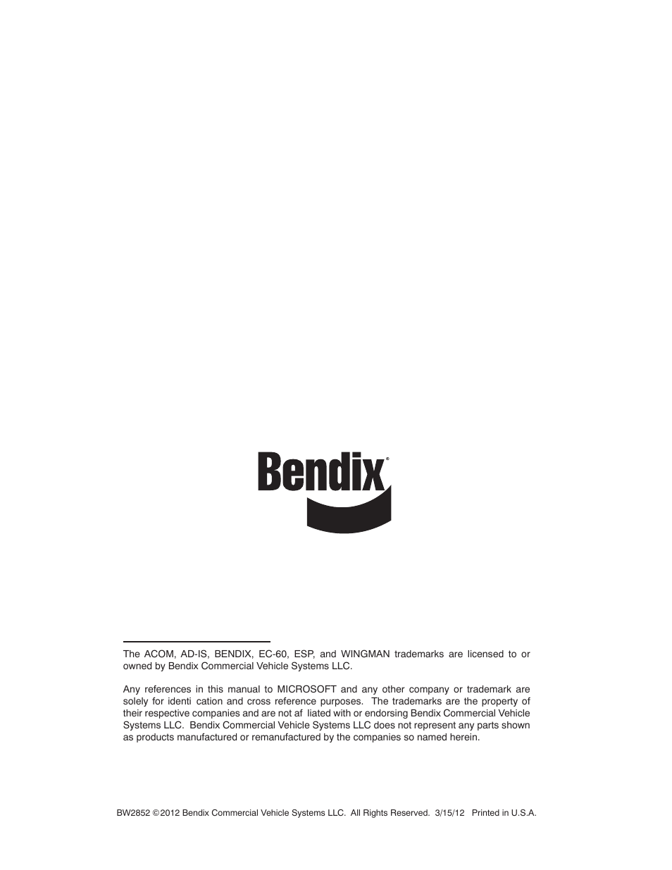 Bendix Commercial Vehicle Systems WINGMAN ADVANCED SD User Manual | Page 52 / 52