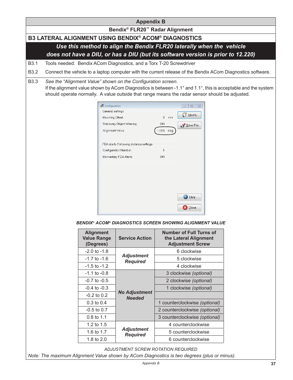 Bendix Commercial Vehicle Systems WINGMAN ADVANCED FLR20 SENSOR User Manual | Page 37 / 64