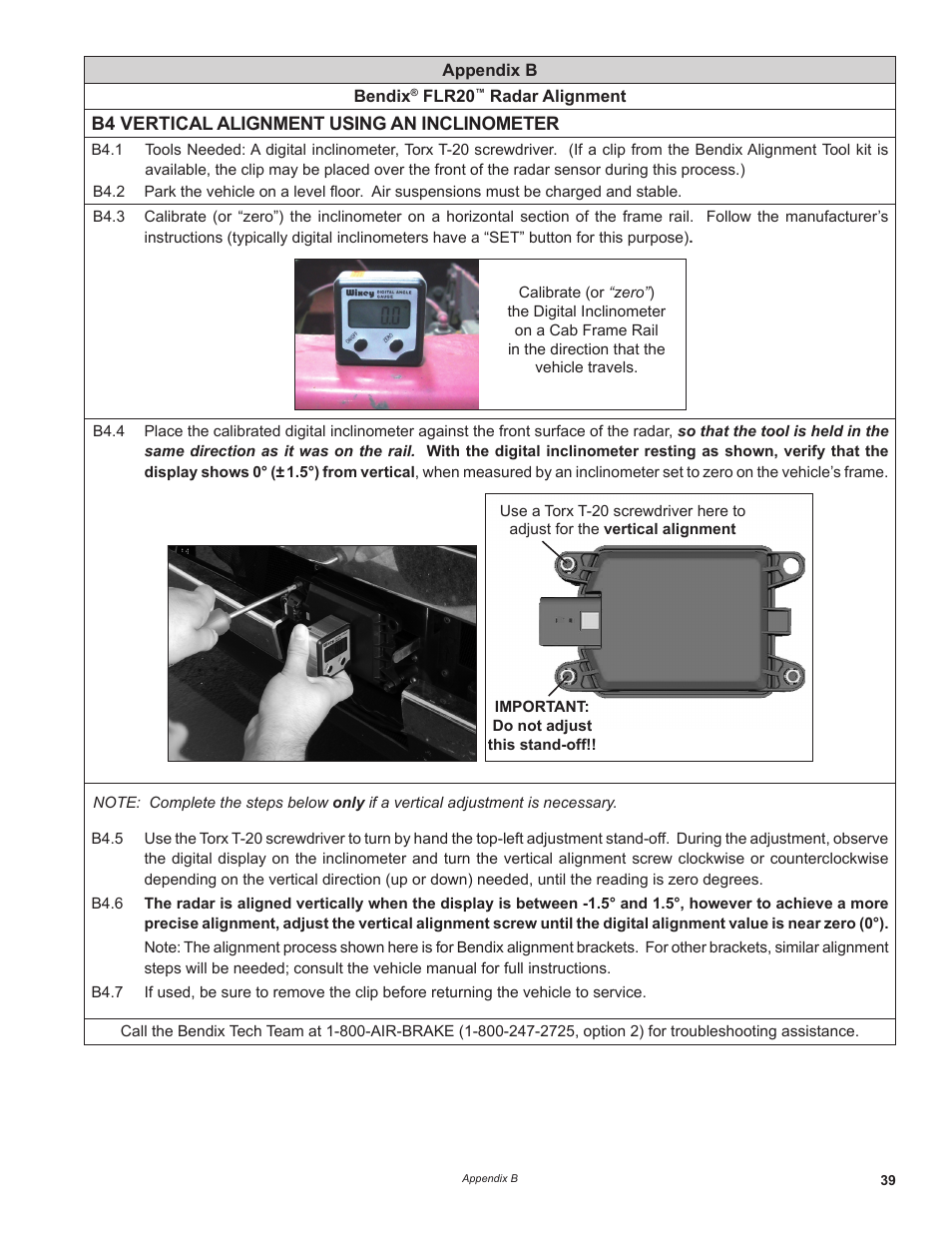 Bendix Commercial Vehicle Systems WINGMAN ADVANCED FLR20 SENSOR User Manual | Page 39 / 64