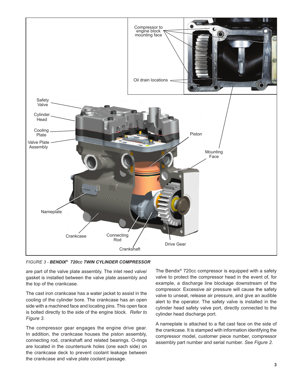 Bendix Commercial Vehicle Systems BENDIX 720CC COMPRESSOR User Manual | Page 3 / 40