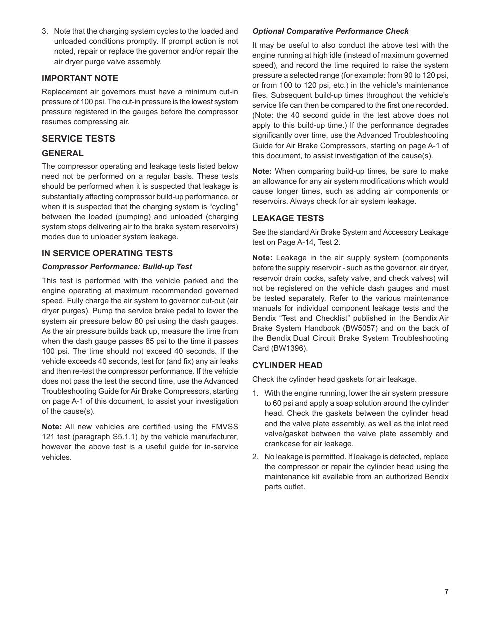Bendix Commercial Vehicle Systems BENDIX 720CC COMPRESSOR User Manual | Page 7 / 40