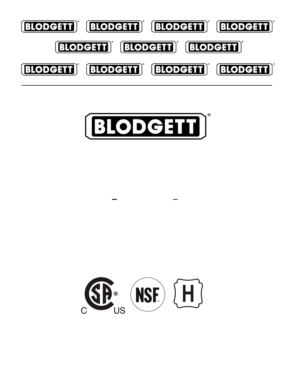 Blodgett SB-10E User Manual | 17 pages