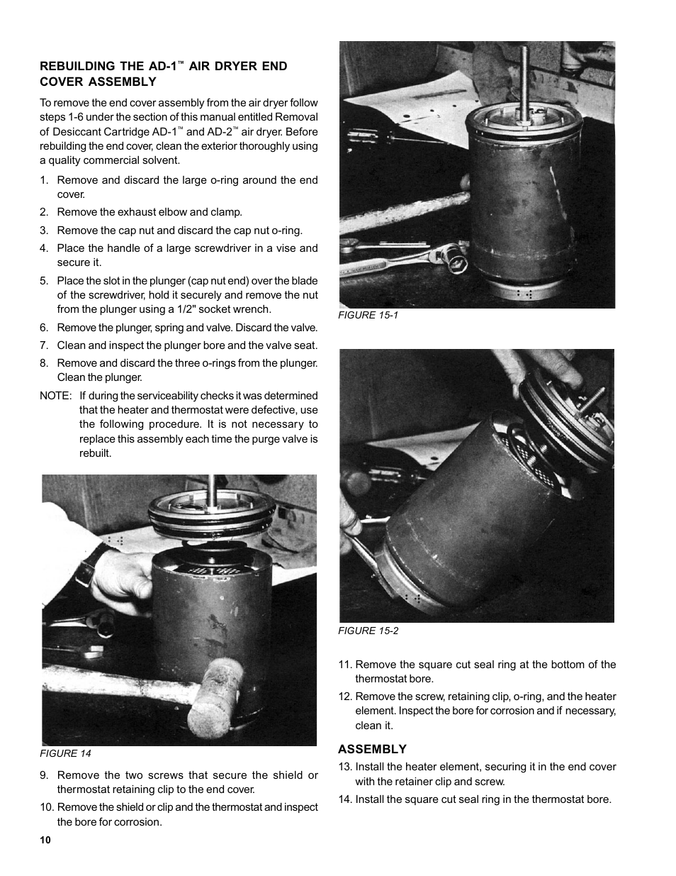 Bendix Commercial Vehicle Systems AD-1 AND AD-2 AIR DRYERS 7/04 User Manual | Page 10 / 16