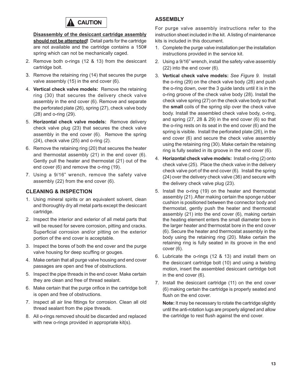 Bendix Commercial Vehicle Systems AD-SP SYSTEM PURGE AIR DRYER 10/04 User Manual | Page 13 / 30