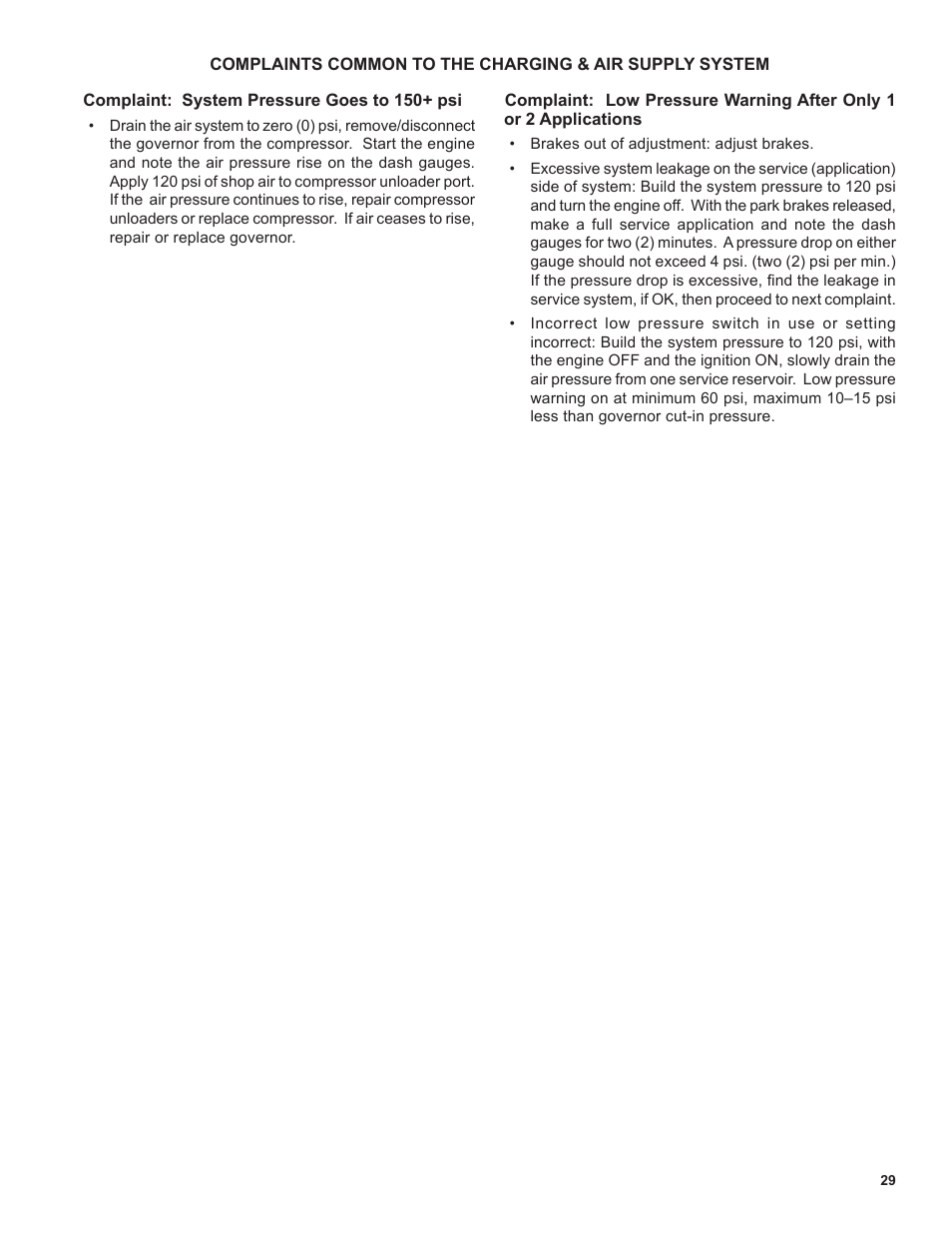 Bendix Commercial Vehicle Systems AD-SP SYSTEM PURGE AIR DRYER 10/04 User Manual | Page 29 / 30
