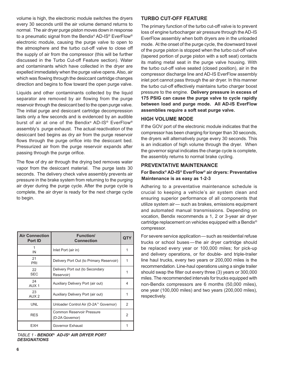 Bendix Commercial Vehicle Systems AD-IS EVERFLOW User Manual | Page 6 / 12