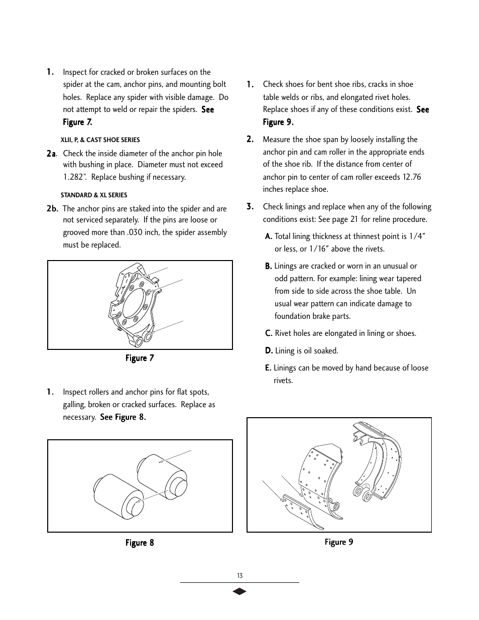Inspection of parts | Bendix Commercial Vehicle Systems 16 1/2 SCAM/XTRA LIFE SERV MANUAL User Manual | Page 15 / 26