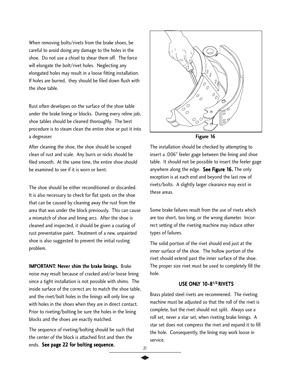 Reline procedure | Bendix Commercial Vehicle Systems 16 1/2 SCAM/XTRA LIFE SERV MANUAL User Manual | Page 23 / 26