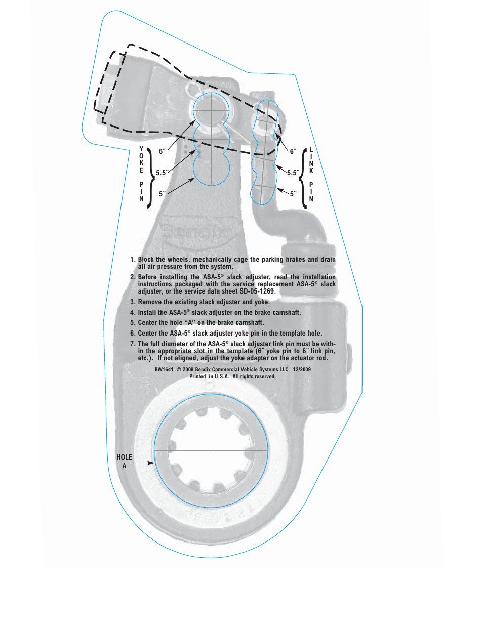 Bendix Commercial Vehicle Systems ASA-5 TEMPLATE User Manual | 2 pages