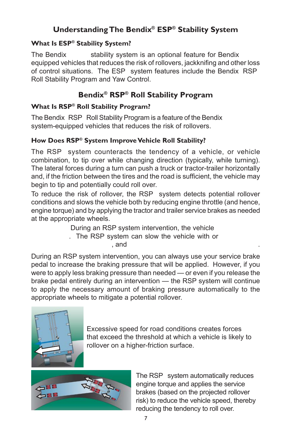 Understanding the bendix, Stability system, Bendix | Roll stability program | Bendix Commercial Vehicle Systems ABS OPERATORS MANUAL ESP 4/11 User Manual | Page 7 / 12