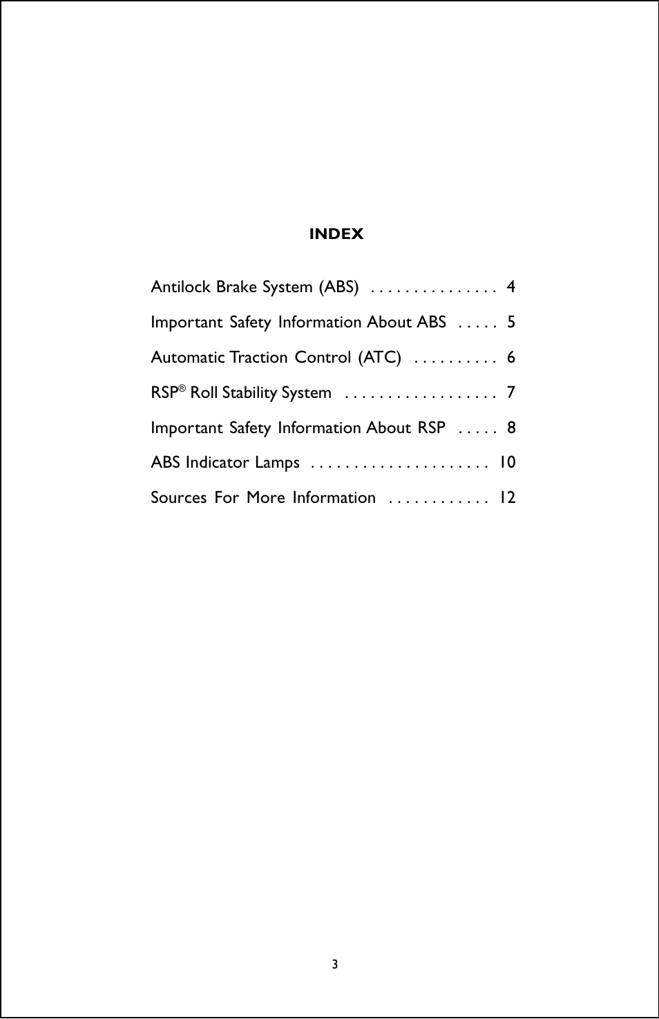 Bendix Commercial Vehicle Systems ABS OPERATORS MANUAL User Manual | Page 3 / 12