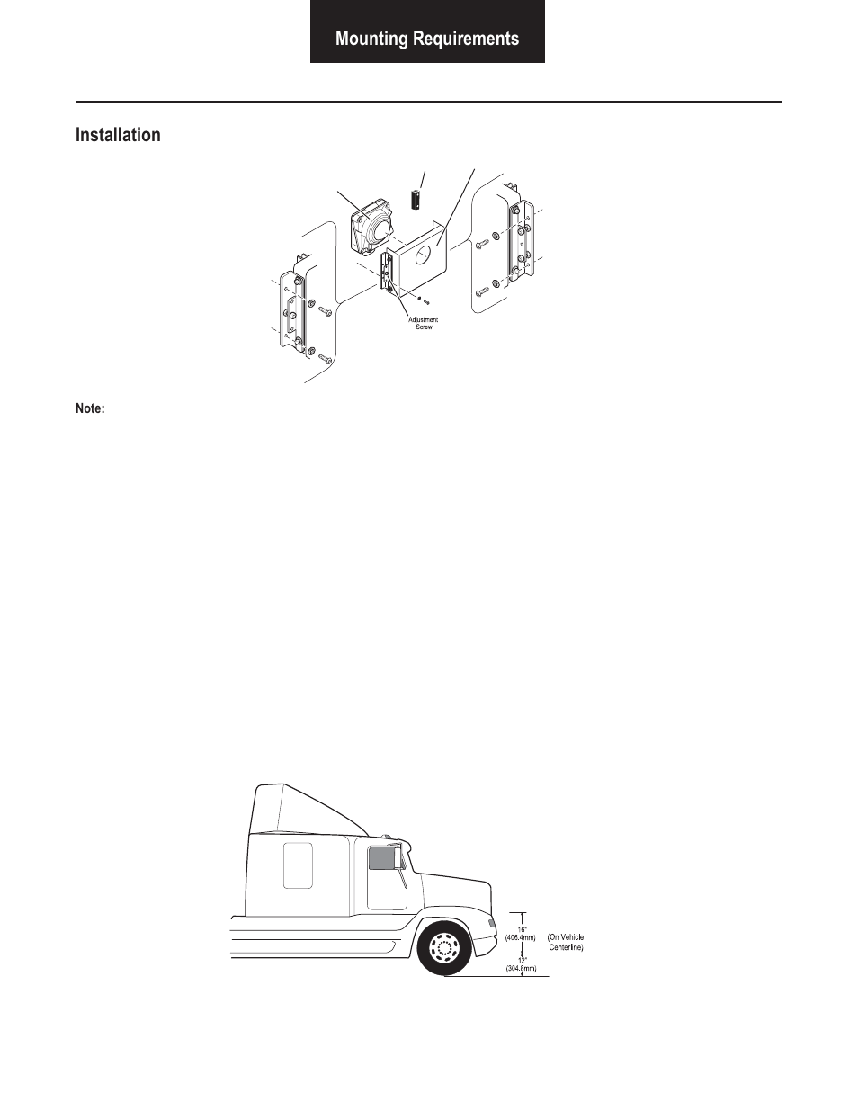 Mounting requirements installation | Bendix Commercial Vehicle Systems VORAD VS-400 SYSTEM INSTALL GUIDE User Manual | Page 13 / 49