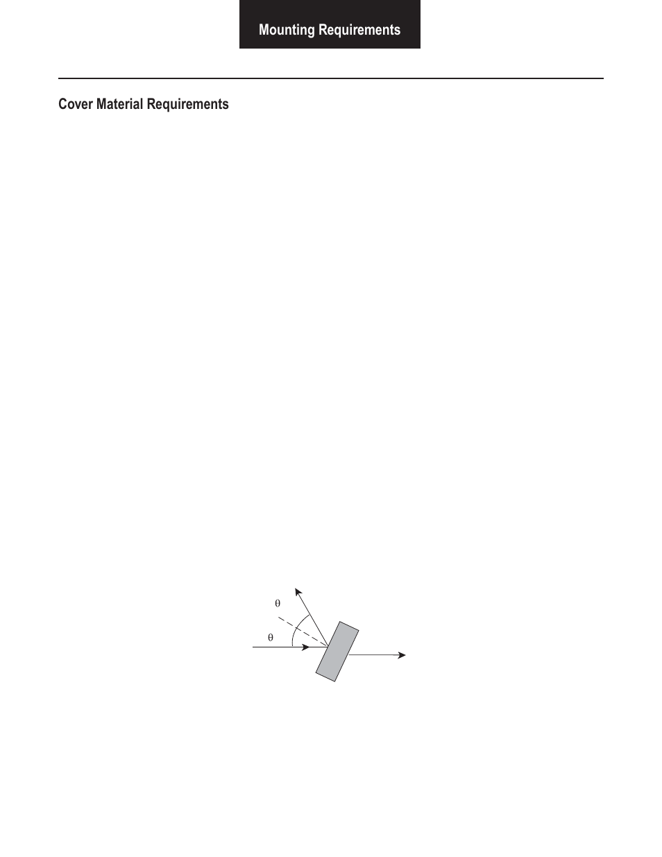 Mounting requirements cover material requirements | Bendix Commercial Vehicle Systems VORAD VS-400 SYSTEM INSTALL GUIDE User Manual | Page 15 / 49