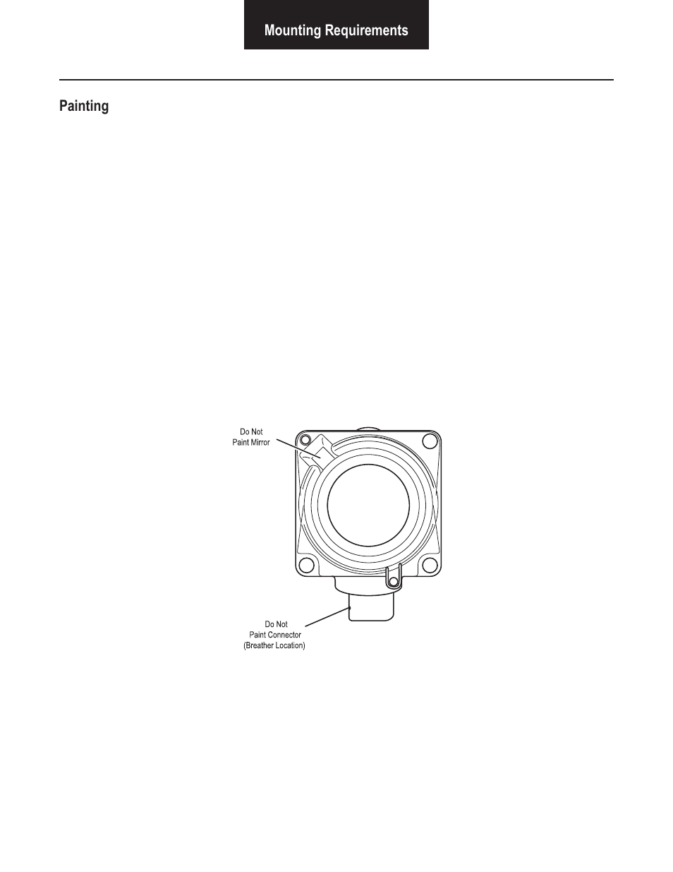 Mounting requirements painting | Bendix Commercial Vehicle Systems VORAD VS-400 SYSTEM INSTALL GUIDE User Manual | Page 18 / 49