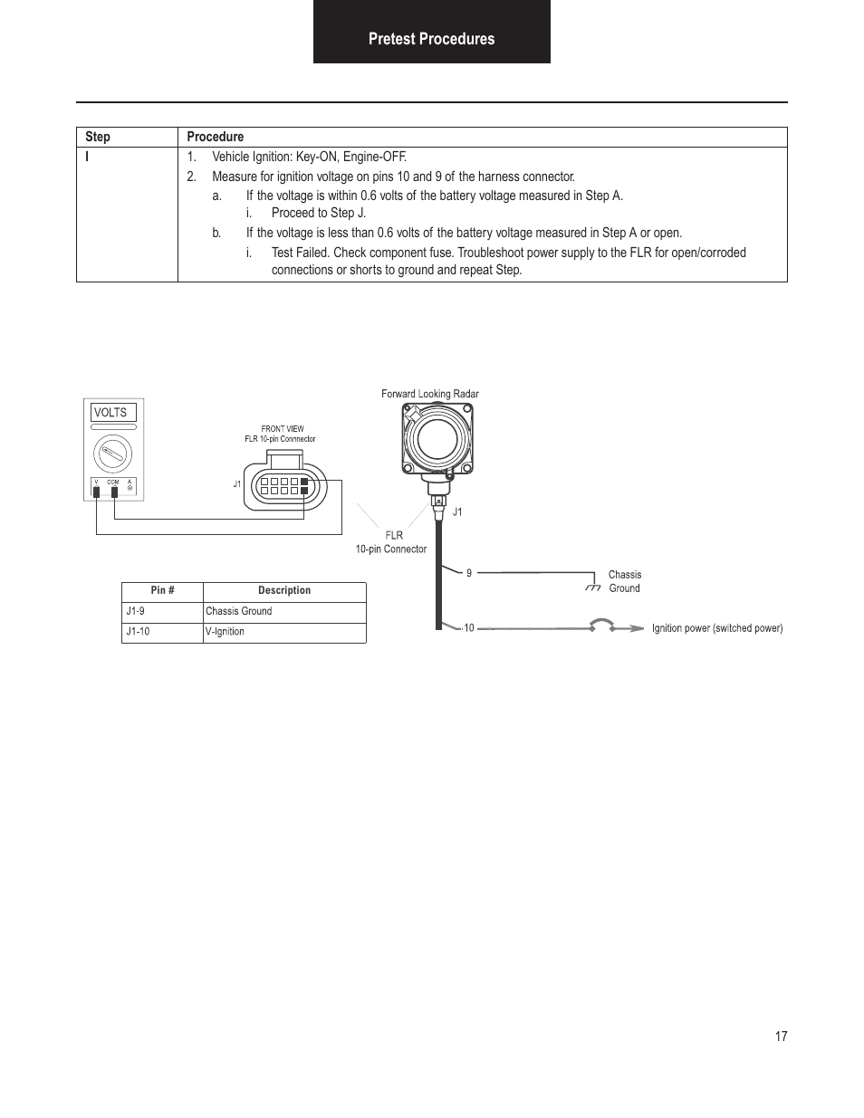 General information, Pretest procedures | Bendix Commercial Vehicle Systems VORAD VS-400 INSTALLATION NOTES User Manual | Page 19 / 54