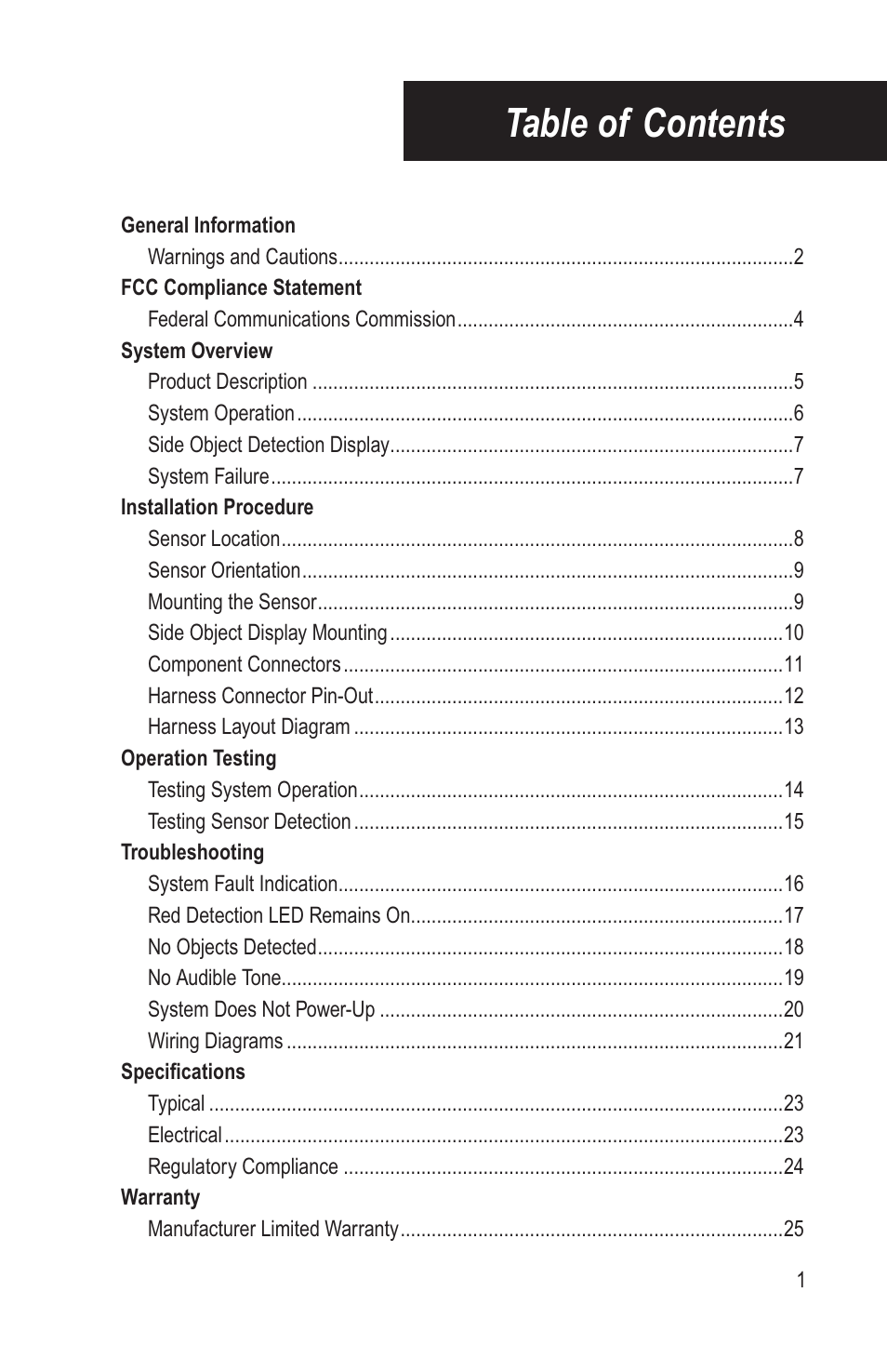 Bendix Commercial Vehicle Systems BLINDSPOTTER INSTALLATION GUIDE User Manual | Page 3 / 30