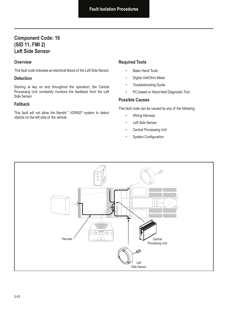 Bendix Commercial Vehicle Systems VORAD EVT-300 TROUBLESHOOTING User Manual | Page 54 / 114