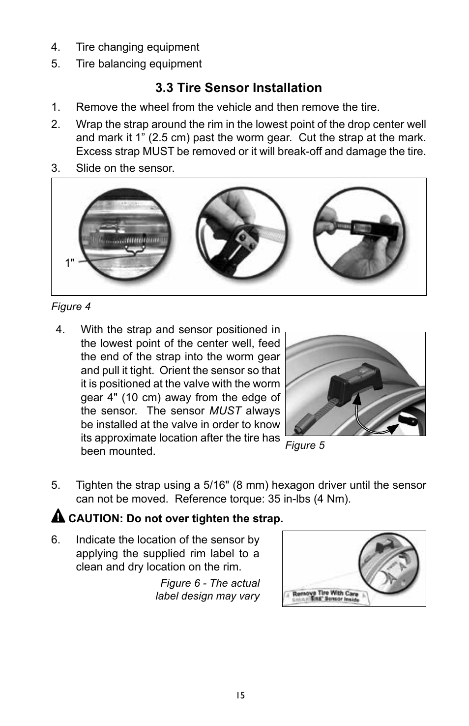 3 tire sensor installation | Bendix Commercial Vehicle Systems SmarTire Trailer-Link Op Manual User Manual | Page 15 / 52