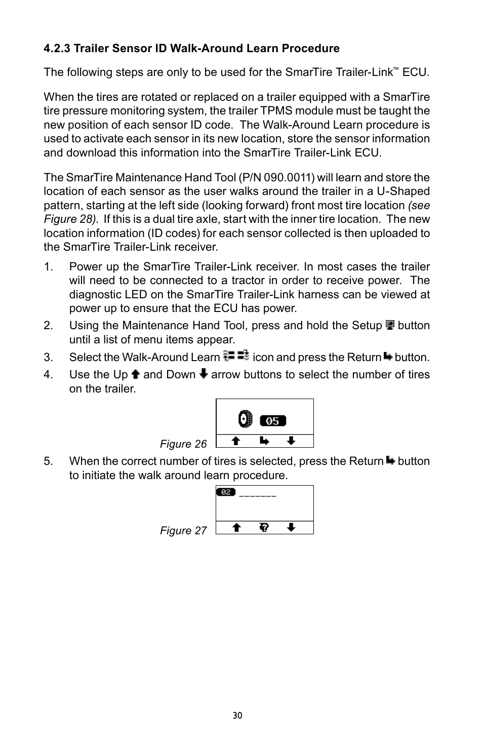 Bendix Commercial Vehicle Systems SmarTire Trailer-Link Op Manual User Manual | Page 30 / 52
