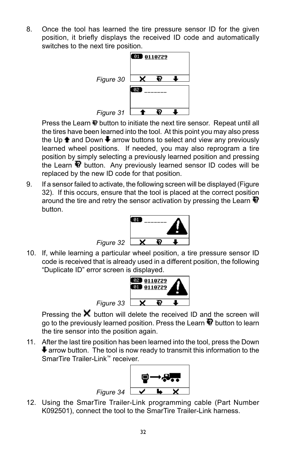 Bendix Commercial Vehicle Systems SmarTire Trailer-Link Op Manual User Manual | Page 32 / 52