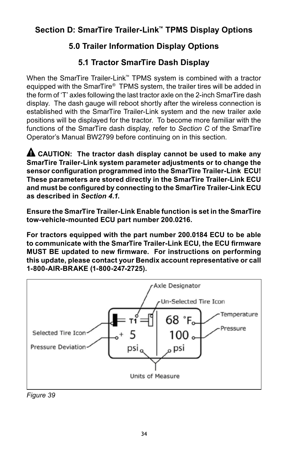 Bendix Commercial Vehicle Systems SmarTire Trailer-Link Op Manual User Manual | Page 34 / 52