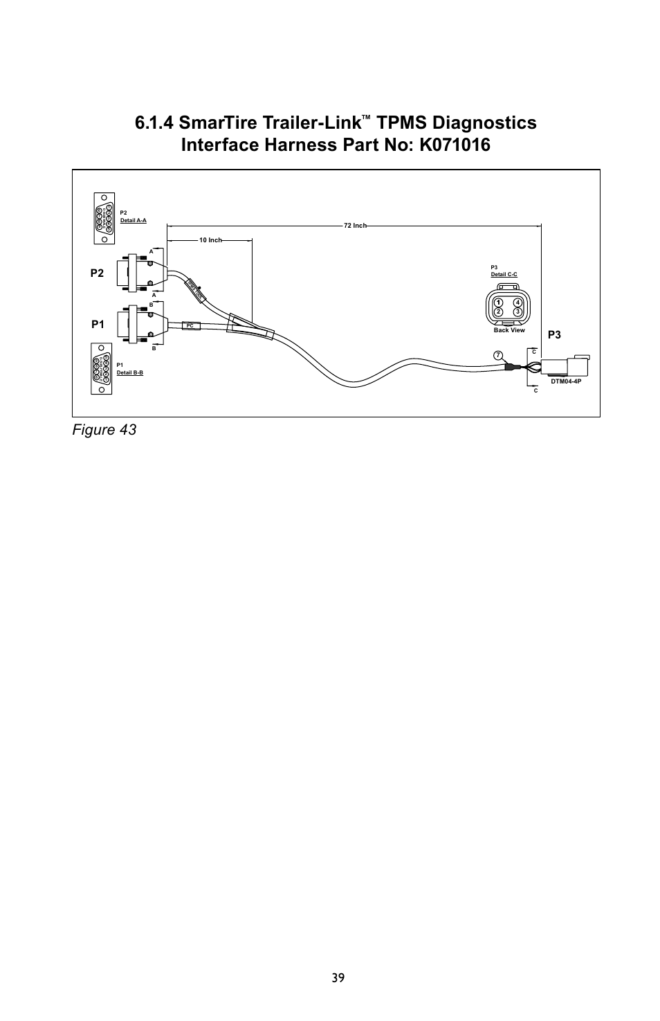 4 smartire trailer-link, Figure 43, P2 p1 | Bendix Commercial Vehicle Systems SmarTire Trailer-Link Op Manual User Manual | Page 39 / 52