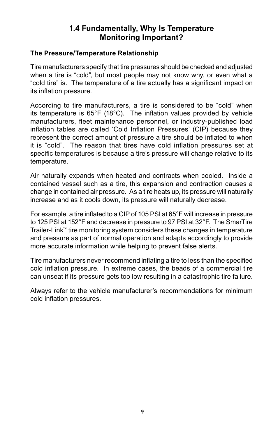Bendix Commercial Vehicle Systems SmarTire Trailer-Link Op Manual User Manual | Page 9 / 52