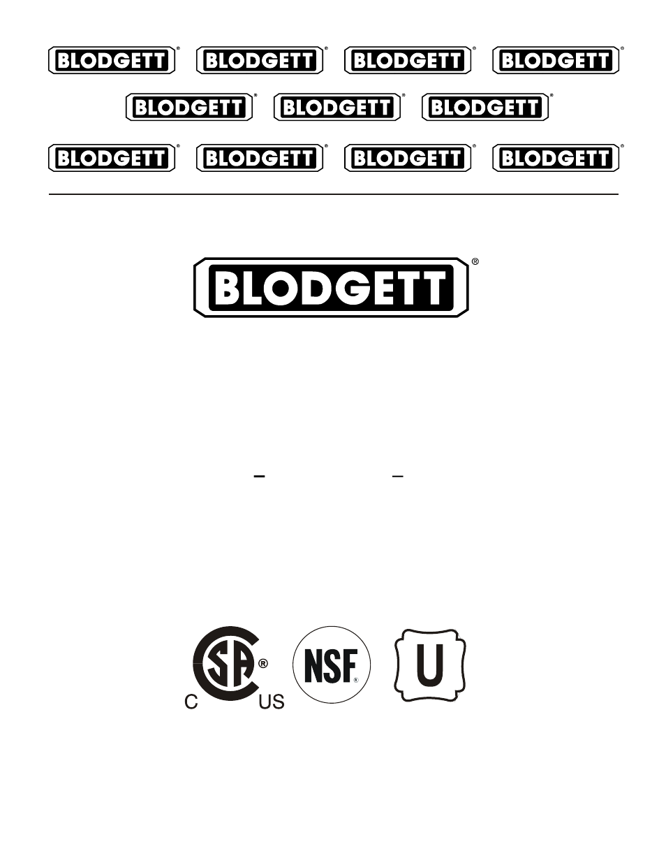 Blodgett KTG-E User Manual | 22 pages