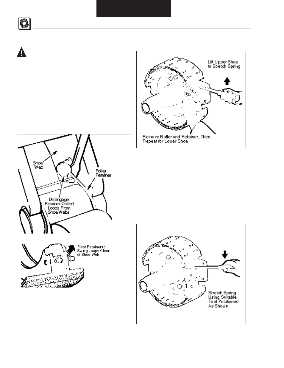 Removal / disassembly, Shoe removal | Bendix Commercial Vehicle Systems EB/ES BRAKES SERVICE MANUAL User Manual | Page 25 / 56