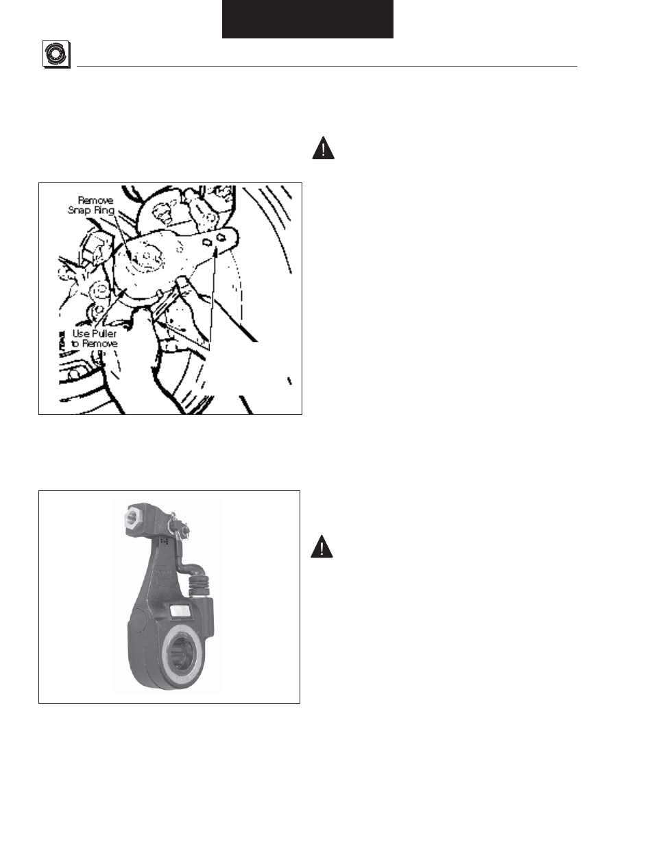 Removal / disassembly, Brake adjuster removal, Camshaft removal | Air chamber bracket removal | Bendix Commercial Vehicle Systems EB/ES BRAKES SERVICE MANUAL User Manual | Page 29 / 56