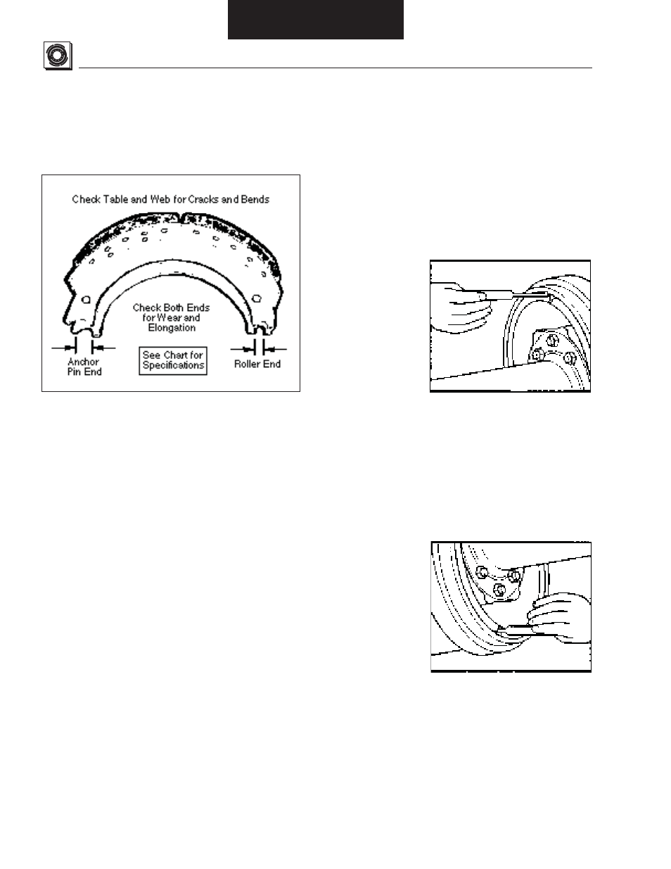 Inspection, Shoe and lining inspection | Bendix Commercial Vehicle Systems EB/ES BRAKES SERVICE MANUAL User Manual | Page 33 / 56