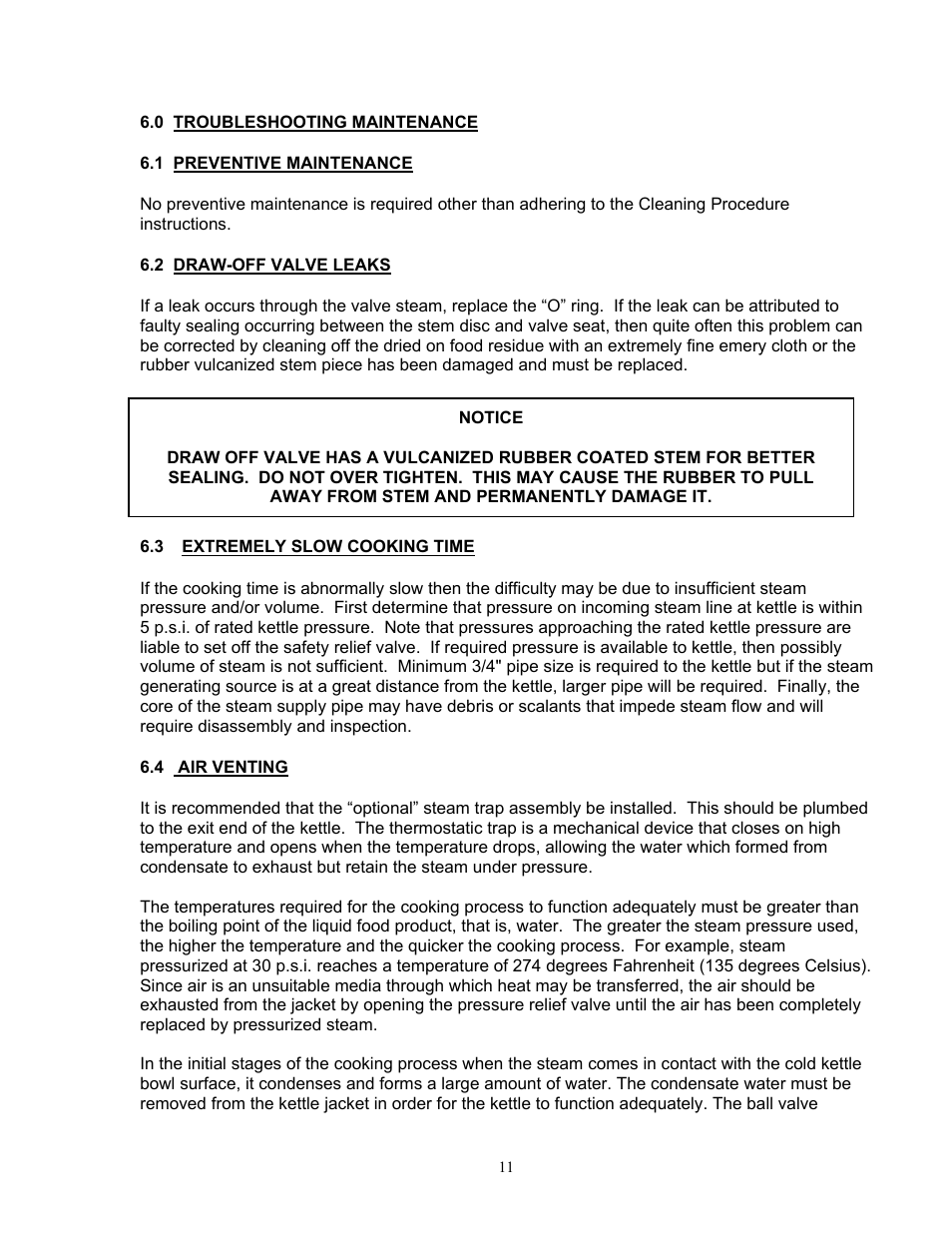 Blodgett KPT-DS User Manual | Page 11 / 12