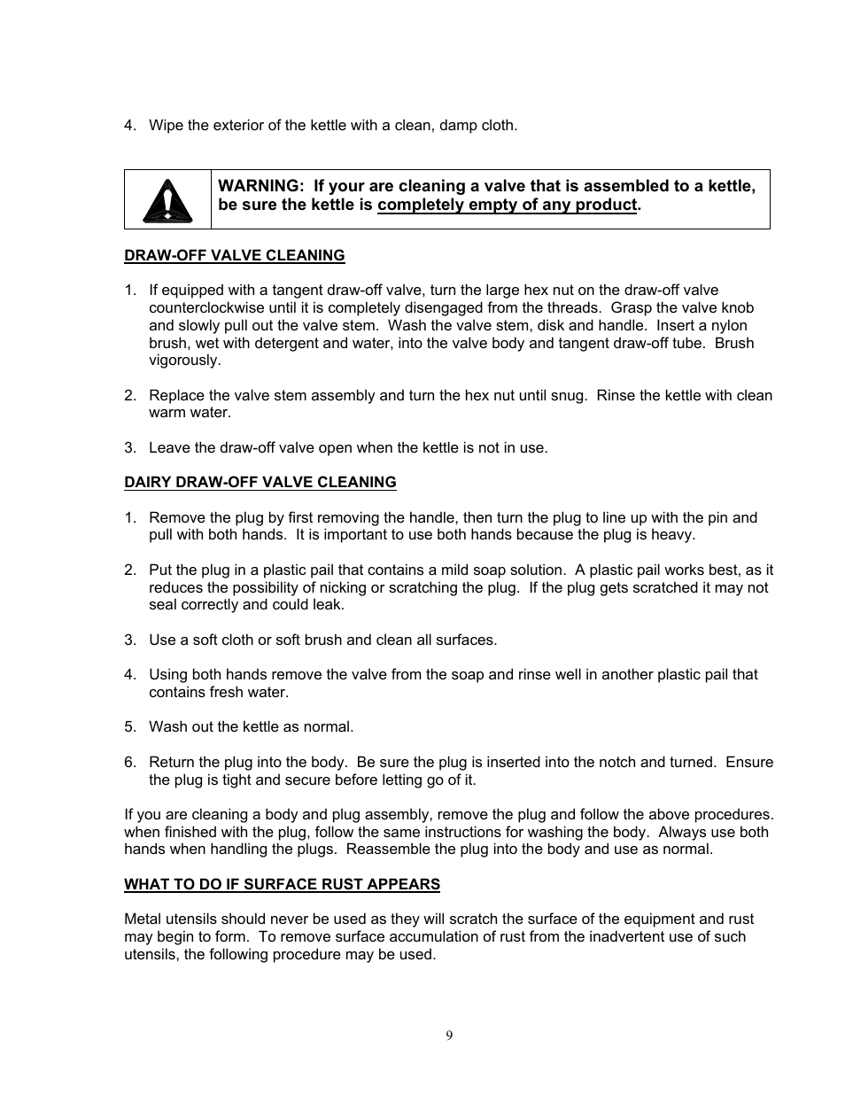 Blodgett KPT-DS User Manual | Page 9 / 12