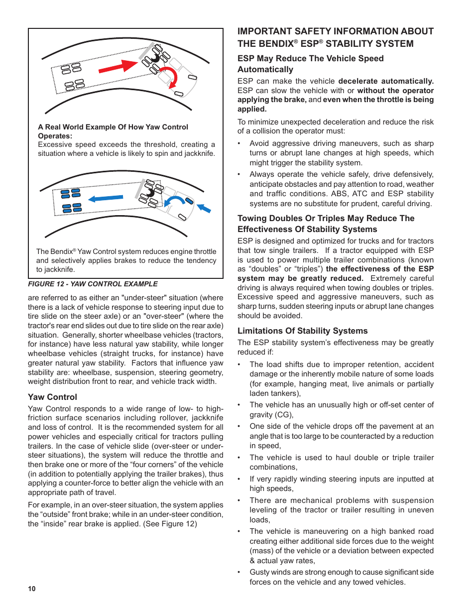 Bendix Commercial Vehicle Systems EC-60 ESP Controllers (Advanced Models) User Manual | Page 10 / 48