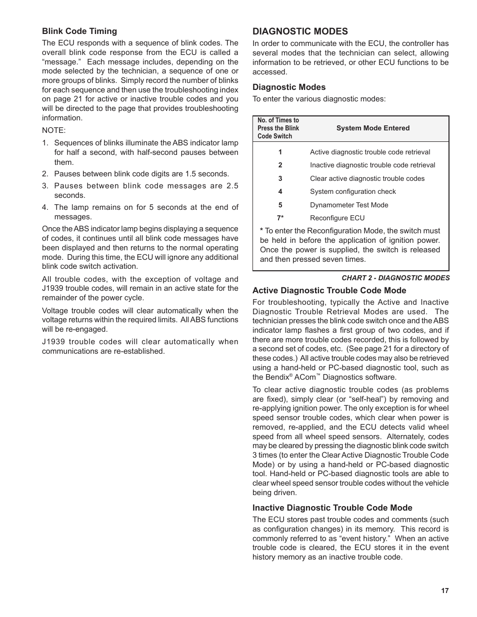 Bendix Commercial Vehicle Systems EC-60 ESP Controllers (Advanced Models) User Manual | Page 17 / 48