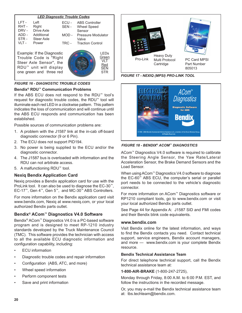 Bendix Commercial Vehicle Systems EC-60 ESP Controllers (Advanced Models) User Manual | Page 20 / 48