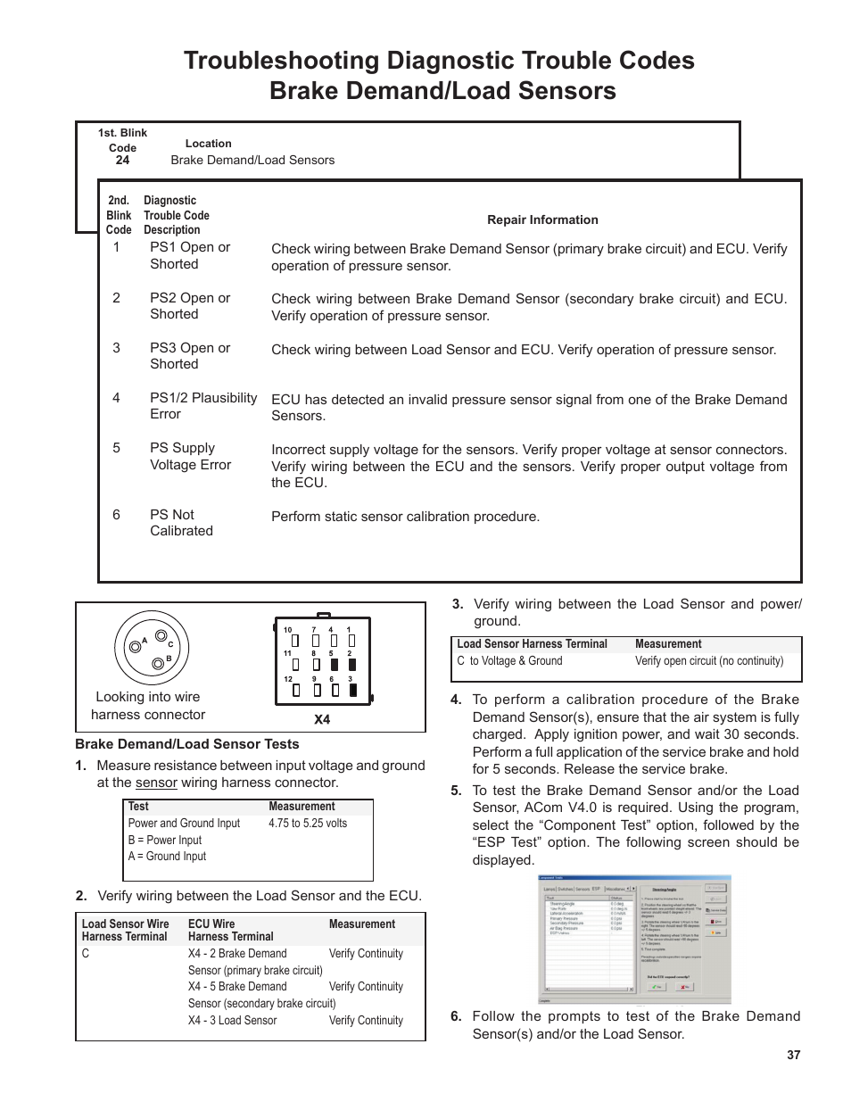 Bendix Commercial Vehicle Systems EC-60 ESP Controllers (Advanced Models) User Manual | Page 37 / 48