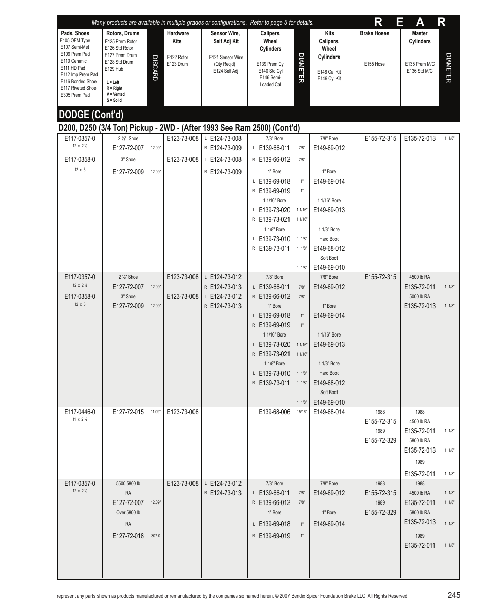 R e a r, Dodge (cont'd) | Bendix Commercial Vehicle Systems Light-Duty Vehicle User Manual | Page 221 / 760